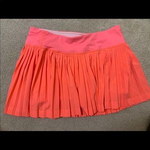Neon Lululemon Pleated Tennis Skirt